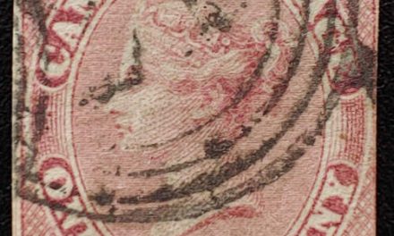 Canada #8i Fine 4-ring Montreal numeral 21 Used 1857 1/2d