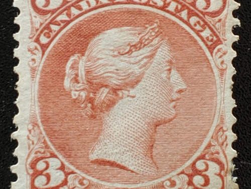Canada #25b Fine Unused 1868 3c Large Queen