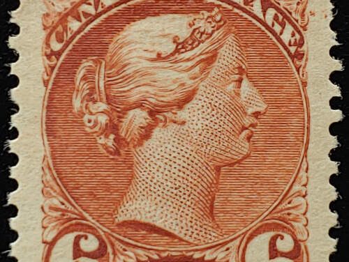 Canada #43 VF+ Mint 188/97 6c Small Queen