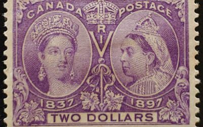 Canada #62 Fine+ Mint HR 1897 $2 Jubilee, 2013 APS Cert