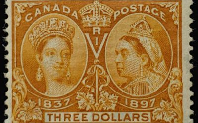 Canada #62 Fine Used 1897 $3 Jubilee