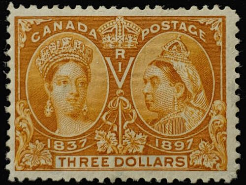 Canada #62 Fine Used 1897 $3 Jubilee