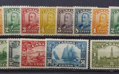 Canada#149-161 F/VF Mint 1928/29 George V Set, $1