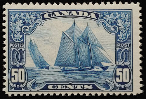Canada #158 Fine Never Hinged 1929 50c Bluenose