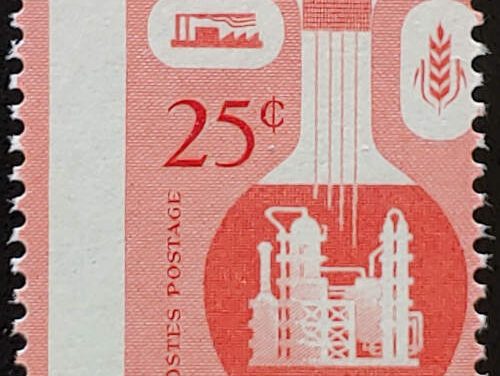 Canada #363 Never Hinged 1956 25c Misperf