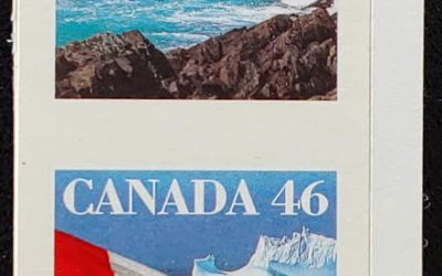 Canada #1698b VFNH 1998 46c Missing Die Cutting Pair
