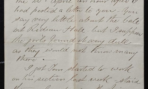 New Westminster, B.C. 17 May 1883 Marcus Smith Letter to his wife