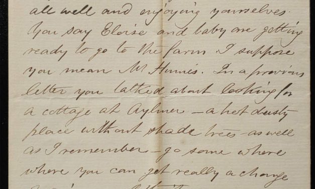 New Westminster, B.C. 8 Jun 1883 Marcus Smith Letter to wife Anne