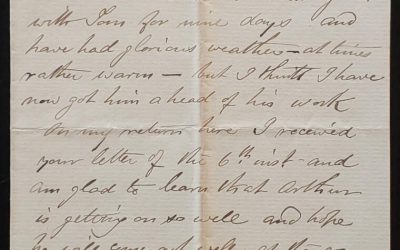 New Westminster, B.C. 20 June 1883 2-pg Marcus Smith letter to wife