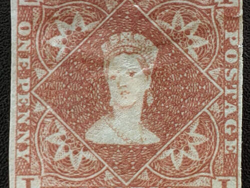 Nova Scotia #1 Fine Unused 1853 1d Brown
