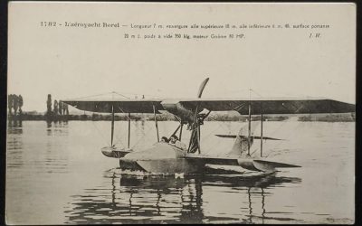 Aeroyacht Borel Unused J. Hauser circa 1910 Aviation Postcard