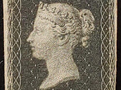 G.B. #1 Fine Unused 1840 1d Black, Plate 8