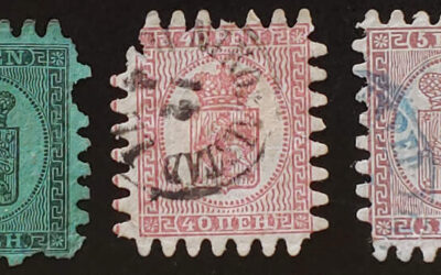 Finland #7, 10, 12 Used 1866/74 trio