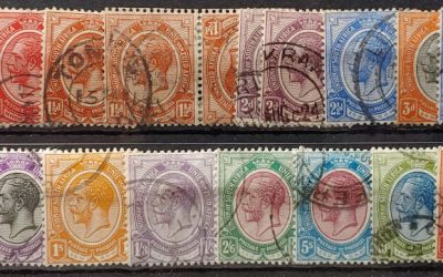 South Africa #2-16, incl 4a Used 19133/24 George V Set (19)