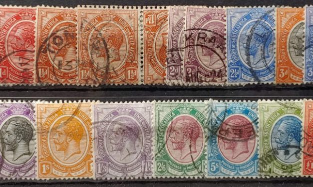 South Africa #2-16, incl 4a Used 19133/24 George V Set (19)