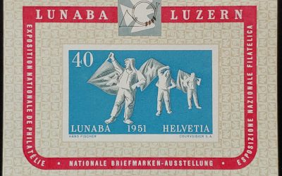 Switzerland #B206 VFNH 1951 Imperforate Souvenir Sheet