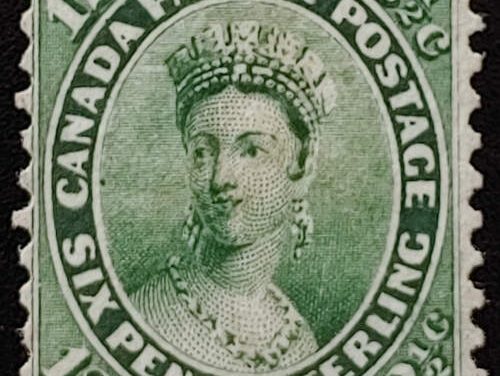 Canada #18 F/VF Unused 1859 12.5c Shade