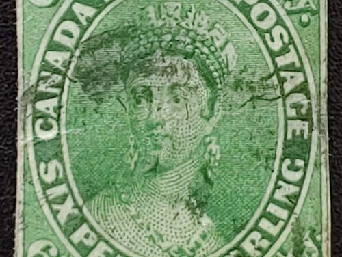 Canada #9 Fine Used 1857 7.5d shade