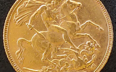 G.B. XF 1908 Edward VII Gold Sovereign doubling in 8 .234oz AGW