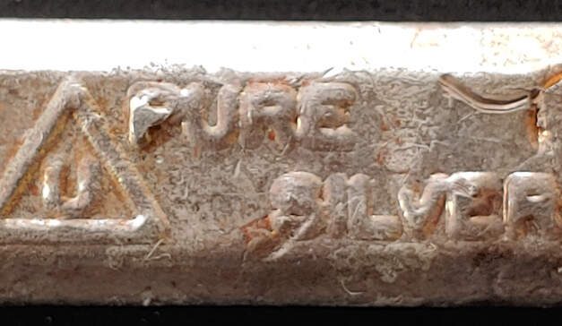 B.C. Centennial 1971 poured 2 oz pure Silver Bar