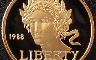 U.S.A. Proof 1988W Olympic Gold $5 Half Eagle .2687oz AGW