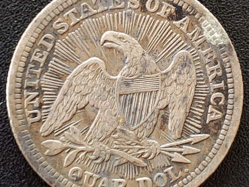 U.S.A./Colonial Canada XF 1853 Arrows Sealed Liberty Quarter