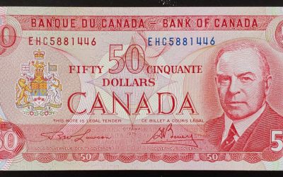 Canada #BC51ai Choice Unc prefix EHC 1975 R.C.M.P.