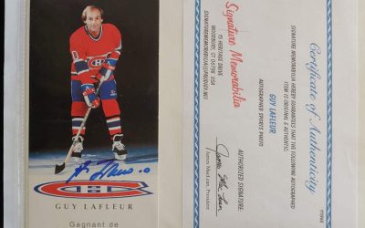 Guy Lafleur autographed Photo w/ certificate