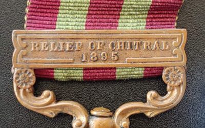 India Bronze General Service named Medal w/ 1895 Chitral Bar