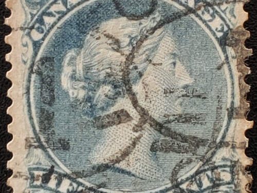 Canada #30e Fine Used 1875 15c Deep Blue Shade
