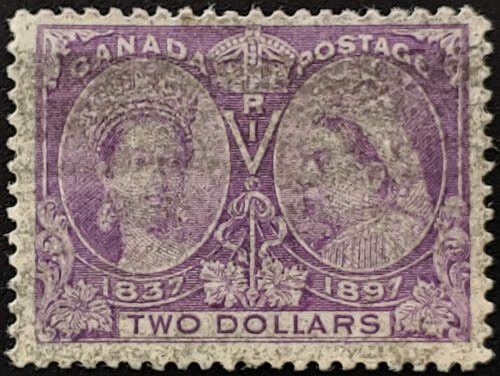 Canada #62 Fine Used 1897 $2 Jubilee