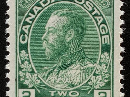 Canada #107e VF+ Never Hinged 1923/25 2c Dry Printing