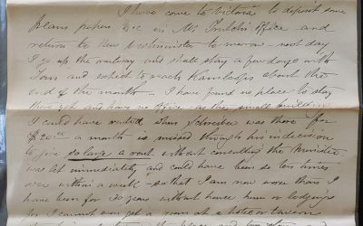 C.P.R. Engineer’s Office Victoria, B.C. 21 Nov 1884 Marcus Smith letter