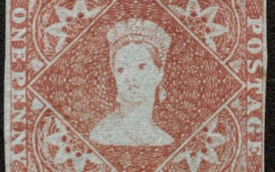 Nova Scotia #1 Fine Unused 1853 1d Red Brown