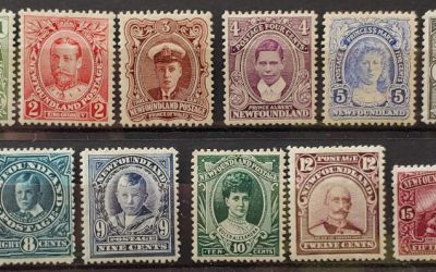 Newfoundland #104-114 F/VF Mint 1911 Set incl re-entries (14)