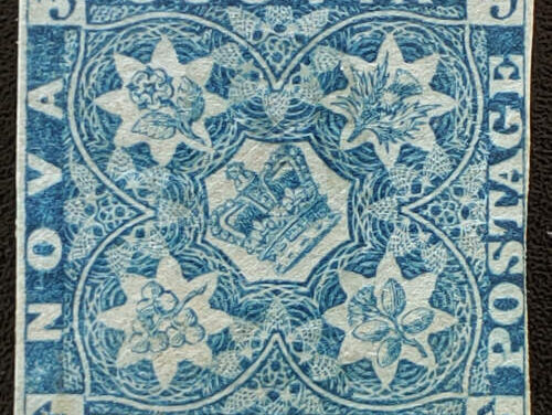 Nova Scotia #2 Fine+ Unused 1857 3d Blue