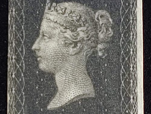 G.B. #1 Fine Mint 1840 1d Black position B-H Plate 8