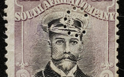 Rhodesia #138 Used 1913/23 George V Pound perfin