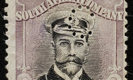 Rhodesia #138 Used 1913/23 George V Pound perfin