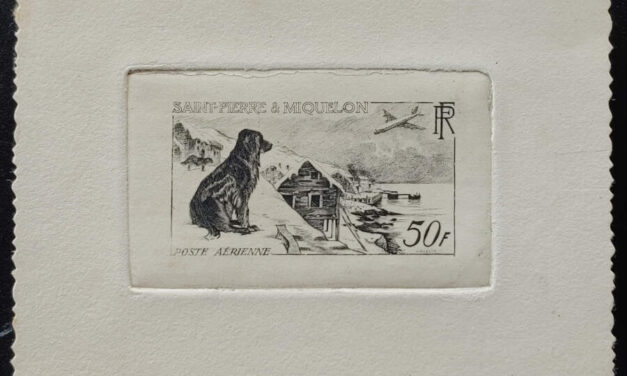 St. Pierre & Miquelon #C21 1957 Artist’s Proof in Black