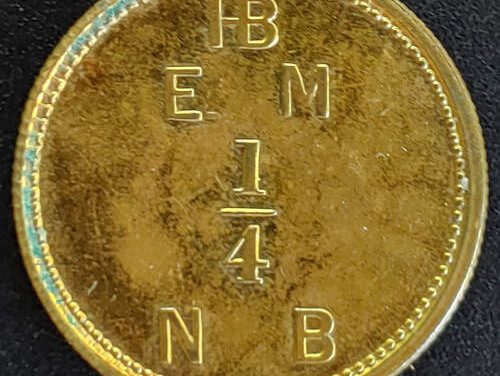 Hudson’s Bay Company Unc 1857 1/4 Made Beaver Token