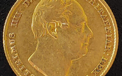 G.B./Colonial Canada 1836 William IV Gold Sovereign .2355oz AGW
