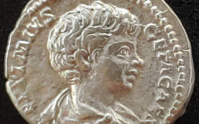 Geta 209-212 AD 3.43gm Silver Denarius