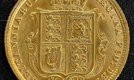 G.B. Unc 1887 Golden Jubilee Shield Half Sovereign .1177oz AGW