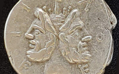 Roman Republic 119 BC M Furius LF Philus 3.83gm Silver Denarius