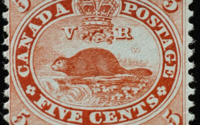 Canada #15 Fine Unused 1859 5c Beaver