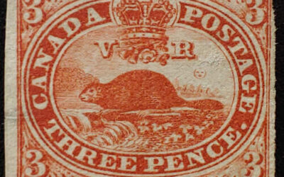Canada #4 Fine Unused 1852 3d Beaver