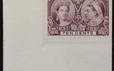 Canada #57P VF+ LL 1897 10c Jubilee Plate Proof, 550 issued