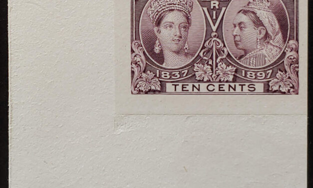 Canada #57P VF+ LL 1897 10c Jubilee Plate Proof, 550 issued
