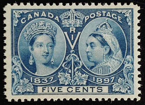 Canada #54 VFNH 1897 5c Jubilee